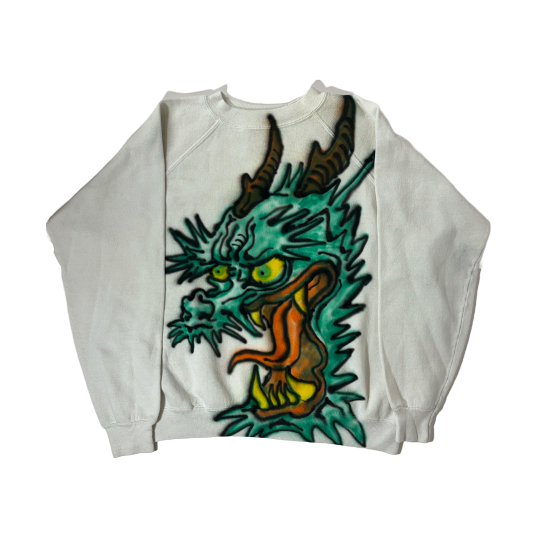 White Dragon 1 of 1 Crew Neck Sweatshirt